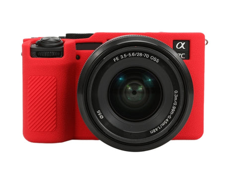 Litchi Texture Soft Silicone Protective Case, For Sony ILCE-6700 / A6700, For Sony ILCE-7CM2 / A7C II / A7CR