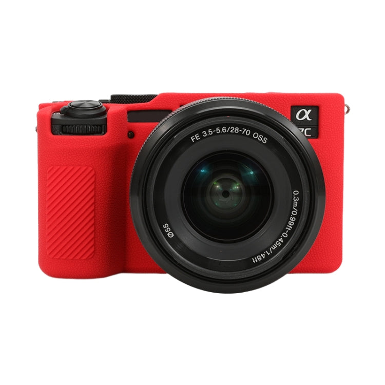Litchi Texture Soft Silicone Protective Case, For Sony ILCE-6700 / A6700, For Sony ILCE-7CM2 / A7C II / A7CR