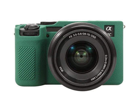 Litchi Texture Soft Silicone Protective Case, For Sony ILCE-6700 / A6700, For Sony ILCE-7CM2 / A7C II / A7CR