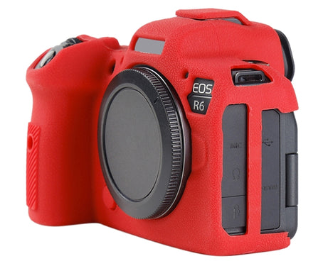 Litchi Texture Soft Silicone Protective Case, For Canon EOS R6 Mark II