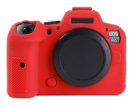Litchi Texture Soft Silicone Protective Case, For Canon EOS R6 Mark II