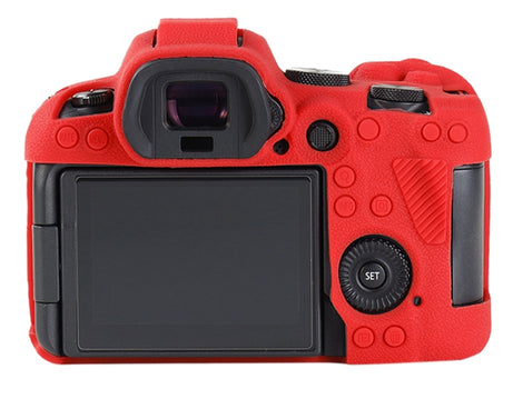 Litchi Texture Soft Silicone Protective Case, For Canon EOS R6 Mark II