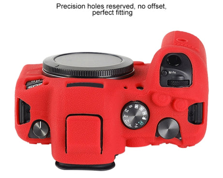 Litchi Texture Soft Silicone Protective Case, For Canon EOS R6 Mark II