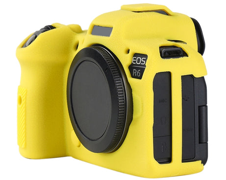 Litchi Texture Soft Silicone Protective Case, For Canon EOS R6 Mark II