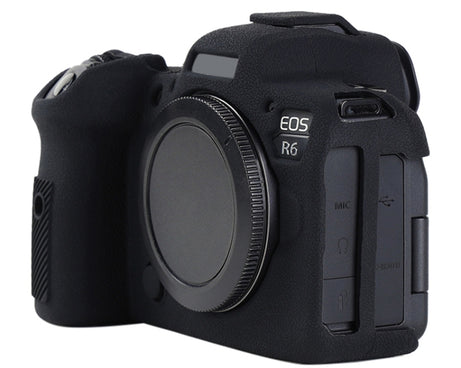 Litchi Texture Soft Silicone Protective Case, For Canon EOS R6 Mark II