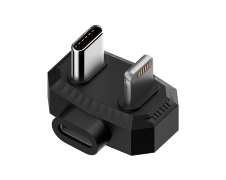 Lavalier Microphone U-shaped Charging Adapter OTG Converter, 8 Pin to USB-C / Type-C + 8 Pin, Type-C to USB-C / Type-C + 8 Pin, 8 Pin to Dual USB-C / Type-C, Type-C to Dual USB-C / Type-C