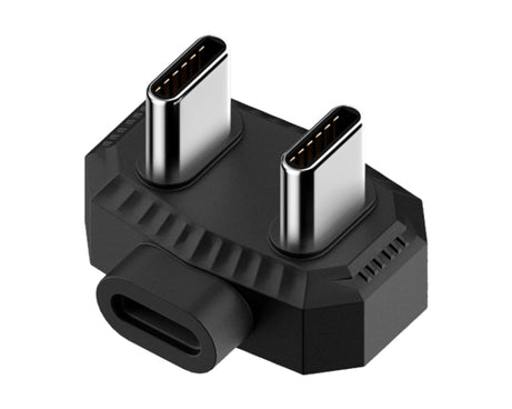 Lavalier Microphone U-shaped Charging Adapter OTG Converter, 8 Pin to USB-C / Type-C + 8 Pin, Type-C to USB-C / Type-C + 8 Pin, 8 Pin to Dual USB-C / Type-C, Type-C to Dual USB-C / Type-C