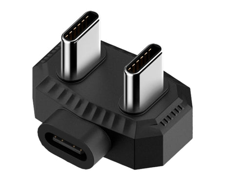 Lavalier Microphone U-shaped Charging Adapter OTG Converter, 8 Pin to USB-C / Type-C + 8 Pin, Type-C to USB-C / Type-C + 8 Pin, 8 Pin to Dual USB-C / Type-C, Type-C to Dual USB-C / Type-C