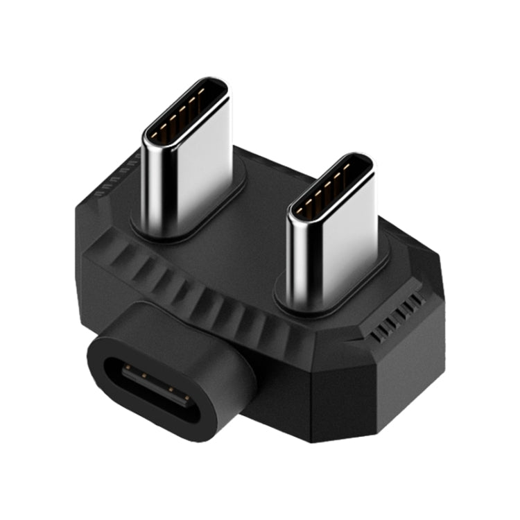 Lavalier Microphone U-shaped Charging Adapter OTG Converter, 8 Pin to USB-C / Type-C + 8 Pin, Type-C to USB-C / Type-C + 8 Pin, 8 Pin to Dual USB-C / Type-C, Type-C to Dual USB-C / Type-C