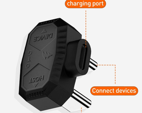 Lavalier Microphone U-shaped Charging Adapter OTG Converter, 8 Pin to USB-C / Type-C + 8 Pin, Type-C to USB-C / Type-C + 8 Pin, 8 Pin to Dual USB-C / Type-C, Type-C to Dual USB-C / Type-C
