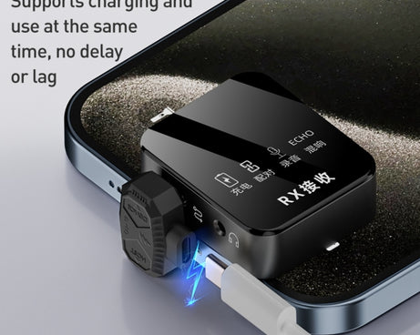 Lavalier Microphone U-shaped Charging Adapter OTG Converter, 8 Pin to USB-C / Type-C + 8 Pin, Type-C to USB-C / Type-C + 8 Pin, 8 Pin to Dual USB-C / Type-C, Type-C to Dual USB-C / Type-C