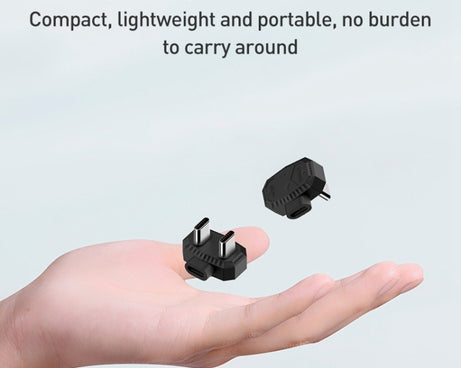 Lavalier Microphone U-shaped Charging Adapter OTG Converter, 8 Pin to USB-C / Type-C + 8 Pin, Type-C to USB-C / Type-C + 8 Pin, 8 Pin to Dual USB-C / Type-C, Type-C to Dual USB-C / Type-C