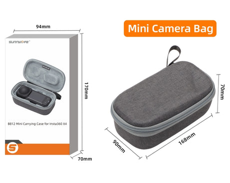 For Insta360 X4 / X5 Sunnylife Carrying Case Handbag, X4-B812 Mini Camera Bag, X4-B816 Combo Bag