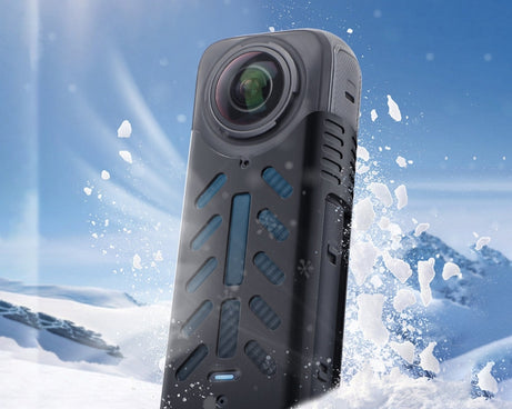 For Insta360 X4 / X5 Sunnylife Silicone Shockproof Case, Lens Cover, Lens Body Cover Kit