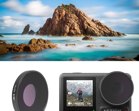 For DJI Osmo Action 4 JUNESTAR Threaded Camera Lens Filter, MCUV, CPL, ND8, ND16, ND32, ND64, ND1000, ND8PL, ND16PL, ND32PL, ND64PL, NIGHT, STAR, Streak Gold Drawing, Streak Blue Drawing, Macro 15X, Pink Diving Filter, Magenta Diving Filter            ...