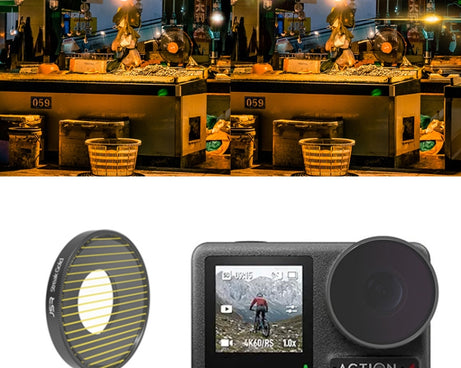 For DJI Osmo Action 4 JUNESTAR Threaded Camera Lens Filter, MCUV, CPL, ND8, ND16, ND32, ND64, ND1000, ND8PL, ND16PL, ND32PL, ND64PL, NIGHT, STAR, Streak Gold Drawing, Streak Blue Drawing, Macro 15X, Pink Diving Filter, Magenta Diving Filter            ...