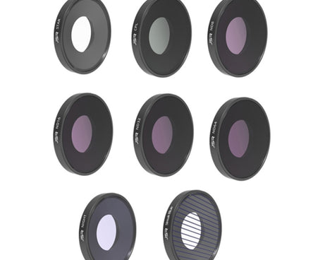 For DJI Osmo Action 4 JUNESTAR Threaded Camera Lens Filter, 8 in 1 Filmmaking Kit