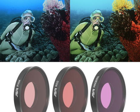 For DJI Osmo Action 4 JUNESTAR Threaded Camera Lens Filter, MCUV, CPL, ND8, ND16, ND32, ND64, ND1000, ND8PL, ND16PL, ND32PL, ND64PL, NIGHT, STAR, Streak Gold Drawing, Streak Blue Drawing, Macro 15X, Pink Diving Filter, Magenta Diving Filter            ...