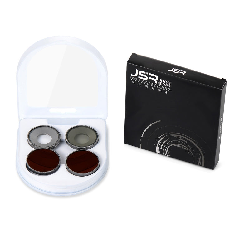 For DJI Osmo Action 4 JUNESTAR Threaded Camera Lens Filter, 8 in 1 Filmmaking Kit
