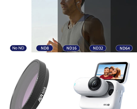 For Insta360 GO 3S JUNESTAR Camera Lens Filter, MCUV, CPL, ND8, ND16, ND32, ND64, NIGHT, STAR, Adjustable CPL, 2 in 1 UV, 3 in 1 UV, 3 in 1 CPL ND8-16, 4 in 1 NDPL, 4 in 1 ND, 6 in 1 STAR CPL ND, 6 in 1 Adjustable, 8 in 1 UV CPL ND NIGHT
