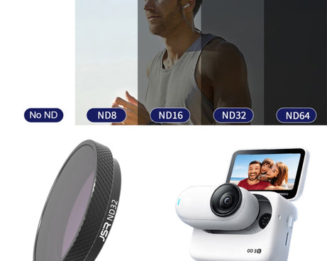 For Insta360 GO 3S JUNESTAR Camera Lens Filter, MCUV, CPL, ND8, ND16, ND32, ND64, NIGHT, STAR, Adjustable CPL, 2 in 1 UV, 3 in 1 UV, 3 in 1 CPL ND8-16, 4 in 1 NDPL, 4 in 1 ND, 6 in 1 STAR CPL ND, 6 in 1 Adjustable, 8 in 1 UV CPL ND NIGHT