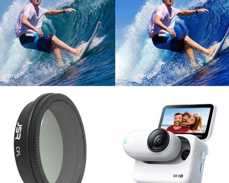 For Insta360 GO 3S JUNESTAR Camera Lens Filter, MCUV, CPL, ND8, ND16, ND32, ND64, NIGHT, STAR, Adjustable CPL, 2 in 1 UV, 3 in 1 UV, 3 in 1 CPL ND8-16, 4 in 1 NDPL, 4 in 1 ND, 6 in 1 STAR CPL ND, 6 in 1 Adjustable, 8 in 1 UV CPL ND NIGHT