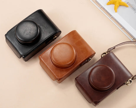 Full Body Leather Camera Case Bag with Strap, For FUJIFILM X100VI