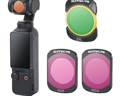 For DJI Osmo Pocket 3 Sunnylife Camera Lens Magnetic Metal Filter, No Impact On Gimbal Reset, MCUV, ND8, ND16, ND32, ND64, CPL, ND8PL, ND16PL, ND32PL, ND64PL, 3 in 1 CPL ND8 ND16, 4 in 1 ND8-64, 4 in 1 ND8-64PL, 4 in 1 UV CPL ND32 ND64                 ...