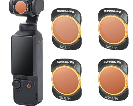 For DJI Osmo Pocket 3 Sunnylife Camera Lens Magnetic Metal Filter, No Impact On Gimbal Reset, MCUV, ND8, ND16, ND32, ND64, CPL, ND8PL, ND16PL, ND32PL, ND64PL, 3 in 1 CPL ND8 ND16, 4 in 1 ND8-64, 4 in 1 ND8-64PL, 4 in 1 UV CPL ND32 ND64                 ...