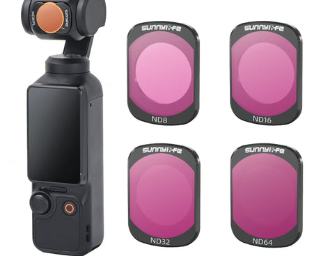 For DJI Osmo Pocket 3 Sunnylife Camera Lens Magnetic Metal Filter, No Impact On Gimbal Reset, MCUV, ND8, ND16, ND32, ND64, CPL, ND8PL, ND16PL, ND32PL, ND64PL, 3 in 1 CPL ND8 ND16, 4 in 1 ND8-64, 4 in 1 ND8-64PL, 4 in 1 UV CPL ND32 ND64                 ...
