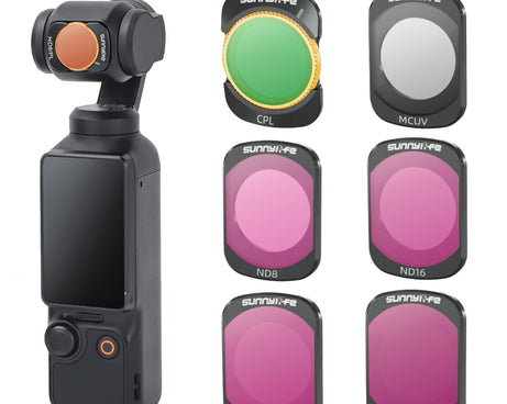 For DJI Osmo Pocket 3 Sunnylife Camera Lens Magnetic Metal Filter, No Impact On Gimbal Reset, MCUV, ND8, ND16, ND32, ND64, CPL, ND8PL, ND16PL, ND32PL, ND64PL, 3 in 1 CPL ND8 ND16, 4 in 1 ND8-64, 4 in 1 ND8-64PL, 4 in 1 UV CPL ND32 ND64                 ...
