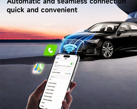 2 in 1 Car Carplay / Android Auto Carplay Box Wired to Wireless Adapter, Car Carplay / Android Auto