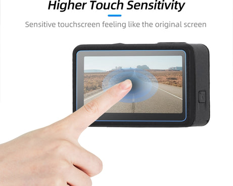 For DJI Osmo Action 5 Pro Sunnylife 3 in 1 Lens Protector Front and Rear Screen Tempered Glass Films