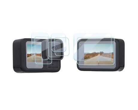 For GoPro HERO13 Black Sunnylife 3 in 1 Lens Protector Front and Rear Screen Tempered Glass Films, 1 + 1 + 1 Sets, 2 + 2 + 2 Sets