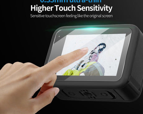 For GoPro HERO13 Black Sunnylife 3 in 1 Lens Protector Front and Rear Screen Tempered Glass Films, 1 + 1 + 1 Sets, 2 + 2 + 2 Sets