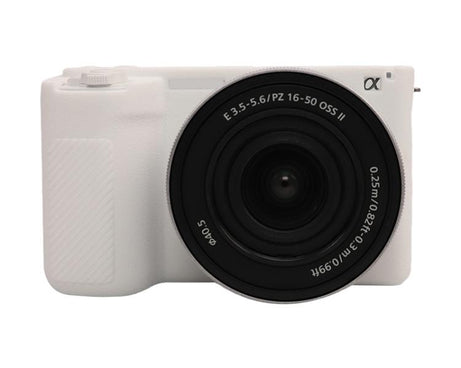 Litchi Texture Soft Silicone Protective Case, For Sony ZV-E10 II / ZV-E10M2