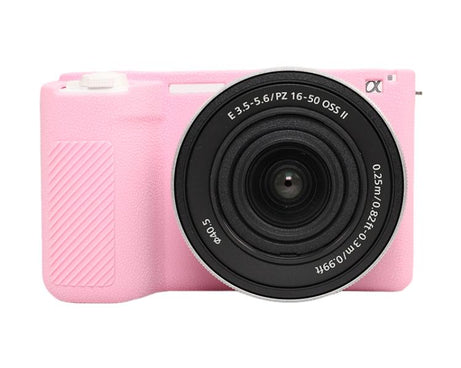 Litchi Texture Soft Silicone Protective Case, For Sony ZV-E10 II / ZV-E10M2
