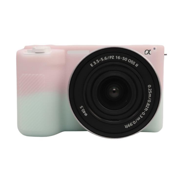Litchi Texture Soft Silicone Protective Case, For Sony ZV-E10 II / ZV-E10M2