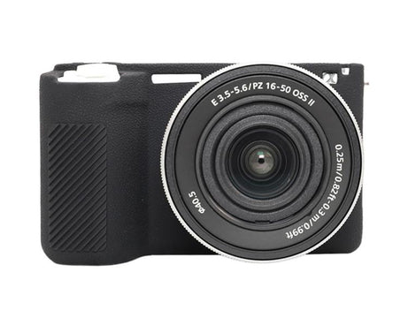 Litchi Texture Soft Silicone Protective Case, For Sony ZV-E10 II / ZV-E10M2