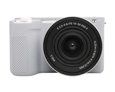 Litchi Texture Soft Silicone Protective Case, For Sony ZV-E10 II / ZV-E10M2