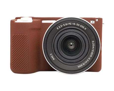 Litchi Texture Soft Silicone Protective Case, For Sony ZV-E10 II / ZV-E10M2