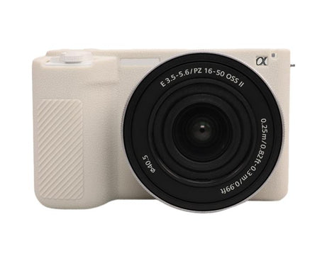 Litchi Texture Soft Silicone Protective Case, For Sony ZV-E10 II / ZV-E10M2
