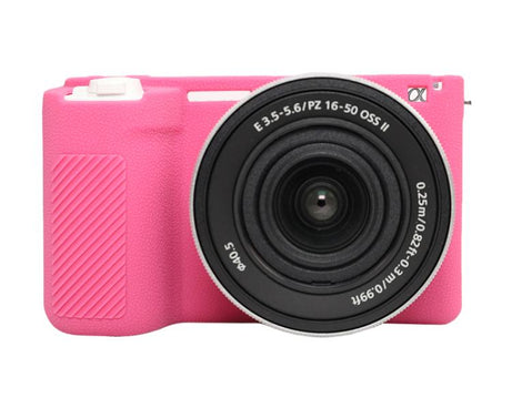 Litchi Texture Soft Silicone Protective Case, For Sony ZV-E10 II / ZV-E10M2
