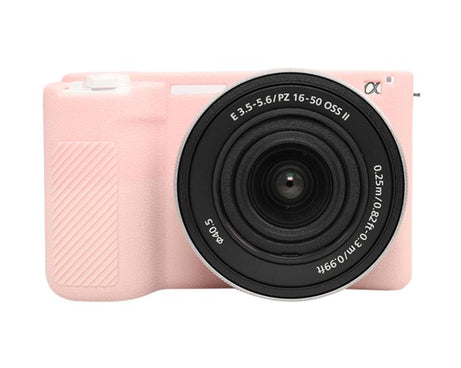 Litchi Texture Soft Silicone Protective Case, For Sony ZV-E10 II / ZV-E10M2