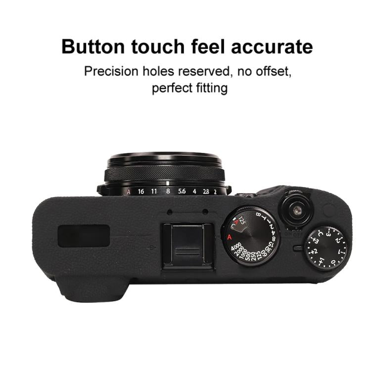 Litchi Texture Soft Silicone Protective Case, For FUJIFILM X100VI