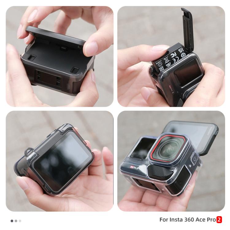 Body Soft TPU Protective Case with Lens Cover, For Insta360 Ace / Ace Pro / Pro 2, For Insta360 GO 3S