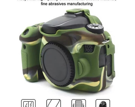 Soft Silicone Protective Case, For Canon EOS 70D