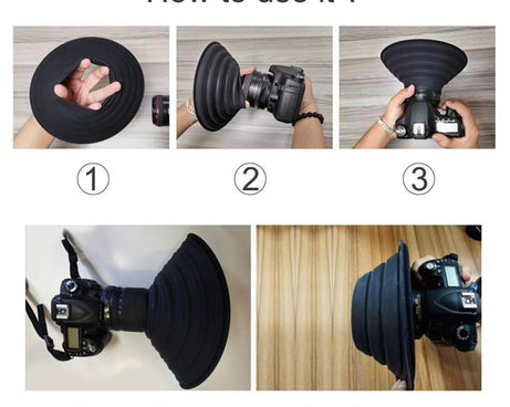 Universal Silicone Lens Hood, 30-50mm, 50-70mm, 70-90mm