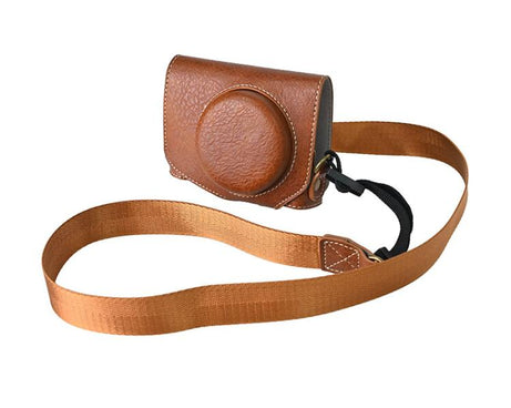 Retro Litchi Texture Leather Full Body Camera Case Bag with Strap, For Canon G7 X Mark III / G7X3, For Canon PowerShot SX740 HS
