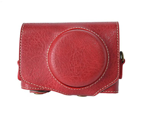 Retro Litchi Texture Leather Full Body Camera Case Bag with Strap, For Canon G7 X Mark III / G7X3, For Canon PowerShot SX740 HS